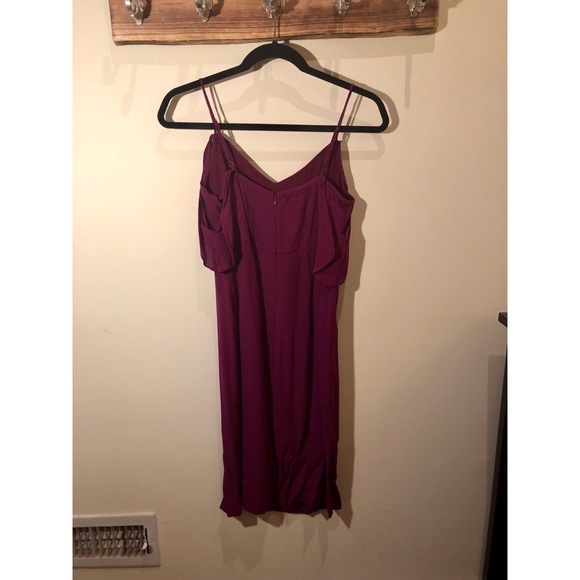 ASTR the Label Purple/Plum Cold Shoulder Cami Dress - Picture 6 of 7